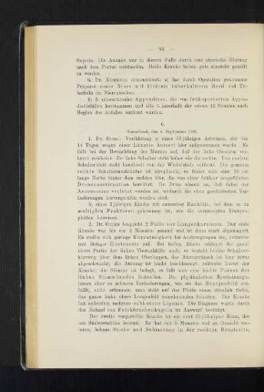 6. Sonnabend, den 2. September 1905.