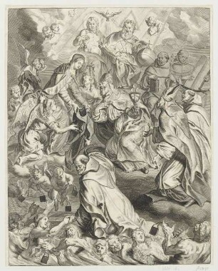 Heilige Dreifaltigkeit mit Maria und Heiligen