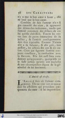 L’Amitié est chaste.