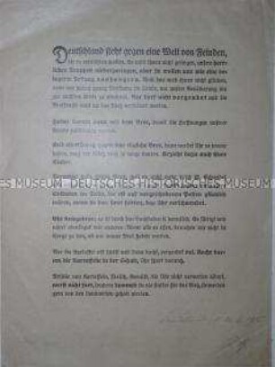 Aufruf zum sparsamen Verbrauch von Lebensmitteln