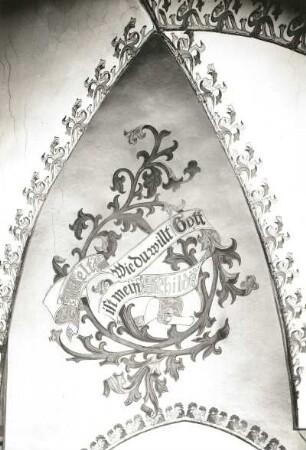 Meißen. Albrechtsburg (1471/1485; A. v. Westfalen). Kapellenstüblein. Ornamentale Gewölbemalerei (um 1880)
