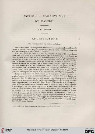 Notices descriptives des planches