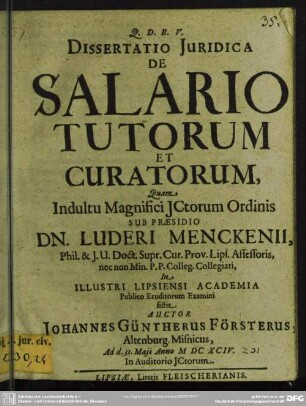 De salario tutorum et curatorum