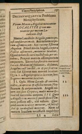 537-553, Decimumquartum - Vigesimum Primum Problema Metaphysicum