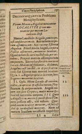 537-553, Decimumquartum - Vigesimum Primum Problema Metaphysicum