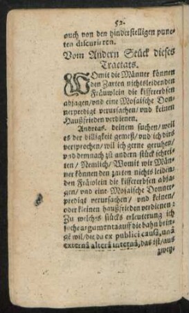 Vom Andern Stück dieses Tractats.