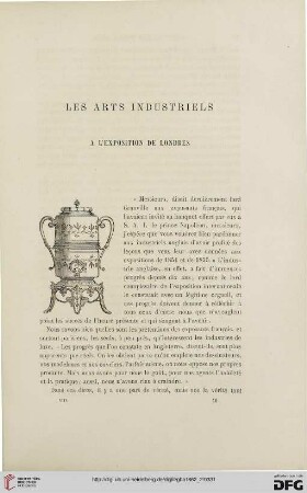 13: Les arts industriels à l'Exposition de Londres, [1]