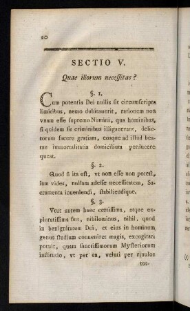 20-33, Sectio V. - Sectio VIII.
