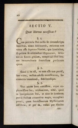 20-33, Sectio V. - Sectio VIII.