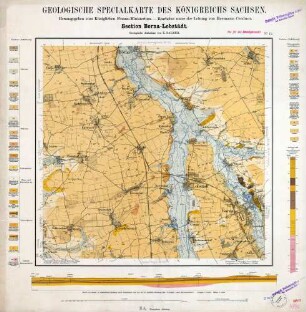 [4840] Borna-Lobstädt, Geologische Specialkarte des Königreichs Sachsen