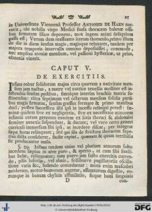 Caput V. De Exercitiis.