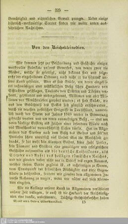 Von den Reichskleinodien