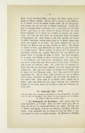 28. Barbarossas Tod. 1190