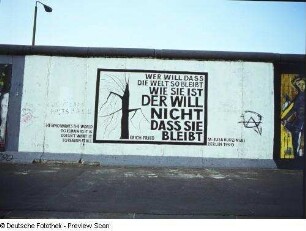Wer will, dass die Welt... : Wer will, dass die Welt...Bild 57 der East Side Gallery