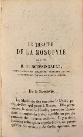 Le théatre de la Moscovie