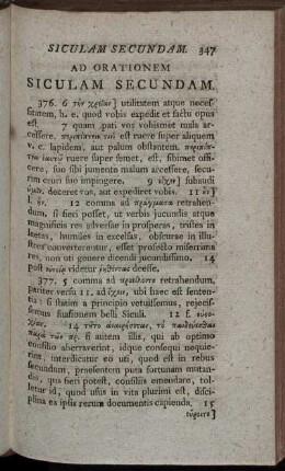 Ad Orationem Siculam Secundam.