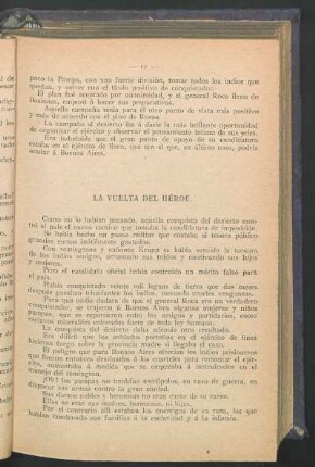 La vuelta del héroe.