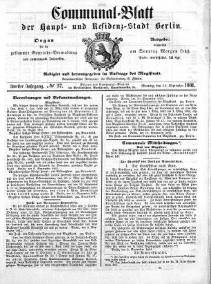 1861,37: No. 37, 15. September 1861