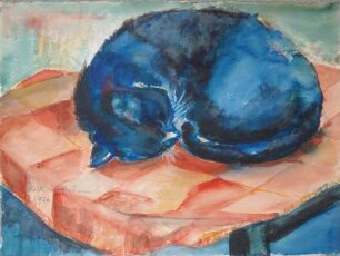 Blaue Katze