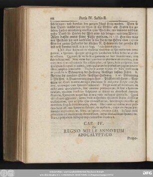 Cap. IV. De Regno Mille Annorum Apocalyptico.
