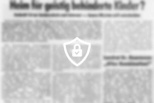 Wird das Lehrlingsheim Ahrensburg Heim für geistig behinderte Kinder?