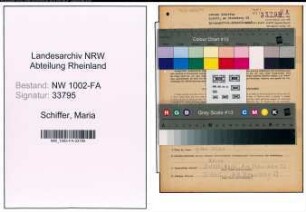 Entnazifizierung Maria Schiffer, geb. 06.08.1891 ()