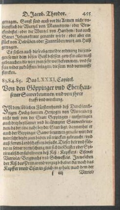 Das LXXXI. Capitel.