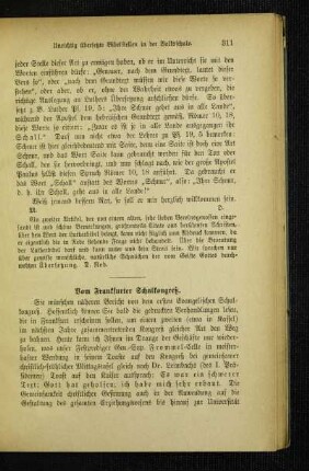 Vom Frankfurter Schulkongreß