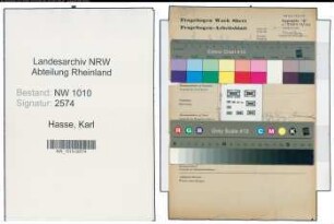 Entnazifizierung Karl Hasse , geb. 02.07.1912 (Verwaltungsbeamter)