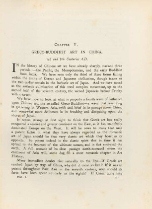 Chapter V. Greco-Buddhist art in China