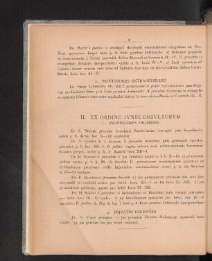 II. Ex Ordine Ivreconsvltorvm