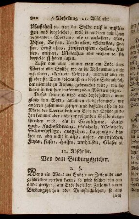 11. Abschnidt. Von dem Bindungszeichen.