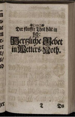 Hertzliche Gebet in Wetters-Noth.