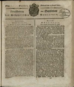No. 65, Mittwoch den 14. August 1811