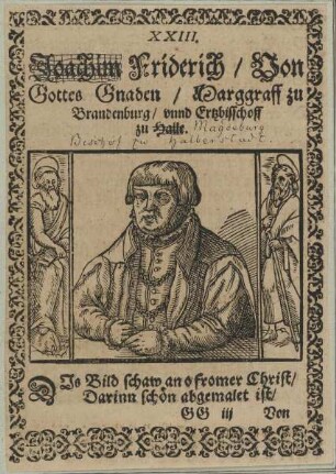Bildnis des Markgrafen Johann Friedrich von Brandenburg, Bischof von Halberstadt