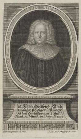 Bildnis des Johann Gottfried Essich