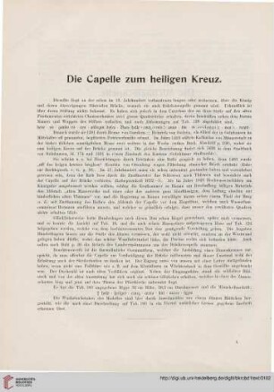 Die Capelle zum heiligen Kreuz