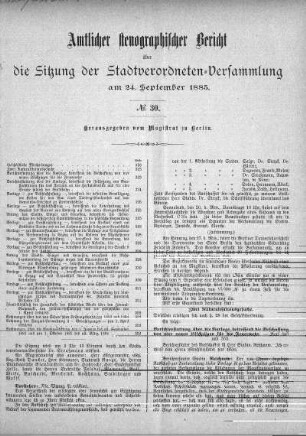 No. 30, 24. September 1885