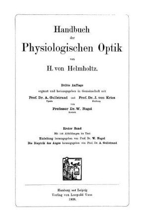 1: Die Dioptrik des Auges