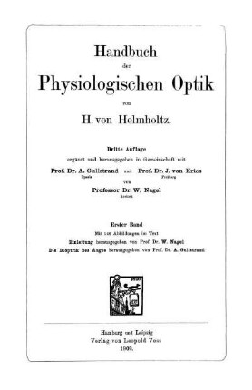 1: Die Dioptrik des Auges