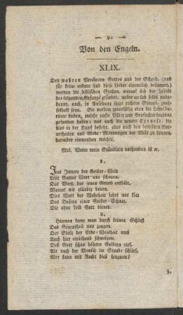 Von den Engeln.