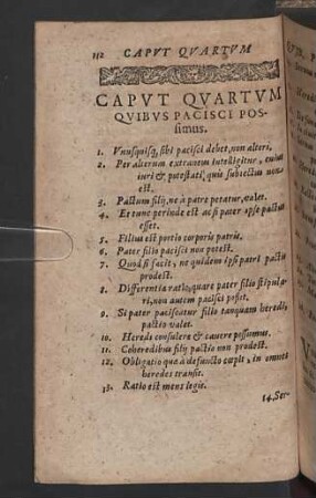 Caput Quartum quibus pacisci possimus.