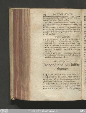 Tit. VII. (VI. 25.) De conditionibus institutionum.