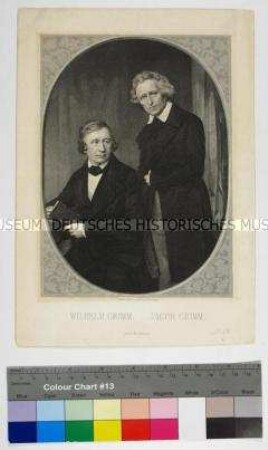 Doppelporträt der Schriftsteller Jakob und Wilhelm Grimm