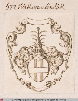 Wappen der Familie Vitzthum von Eckstädt