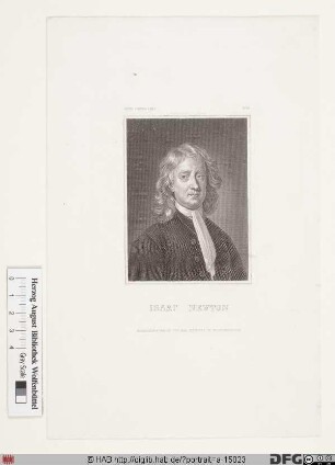 Bildnis Isaac Newton (1705 Sir)