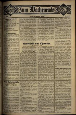 Zweite Ausgabe vom Sonntag, den 05. Oktober 1930.