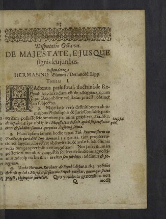 Disputatio octava