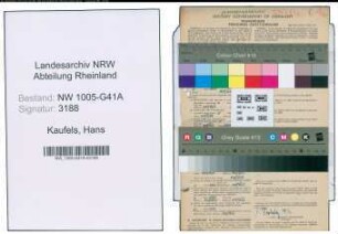 Entnazifizierung Hans Kaufels , geb. 04.02.1922 (Techn.Zeichner)