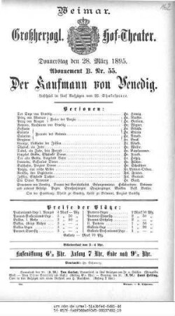 Der Kaufmann von Venedig